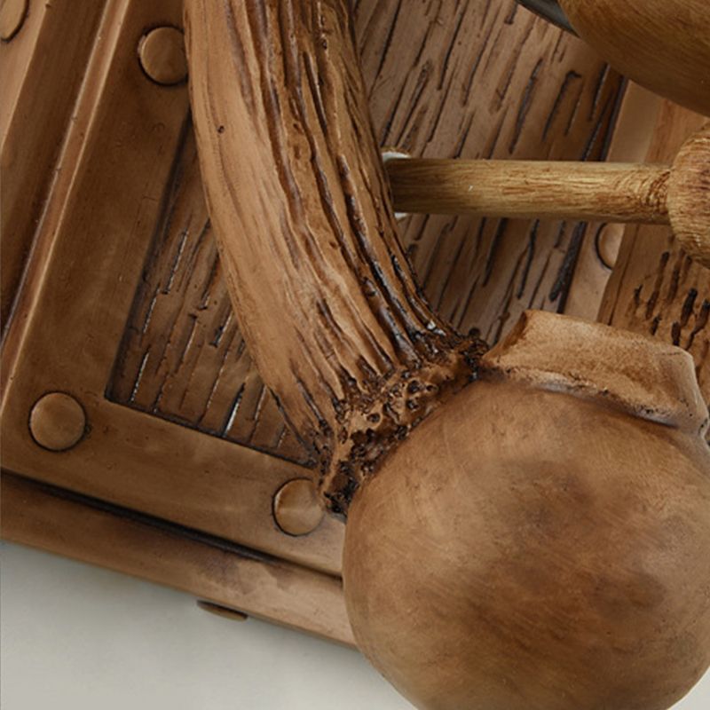 Single Modernism White/Brown Wall Mounted Sconce Wooden Wall Light for Dining Room