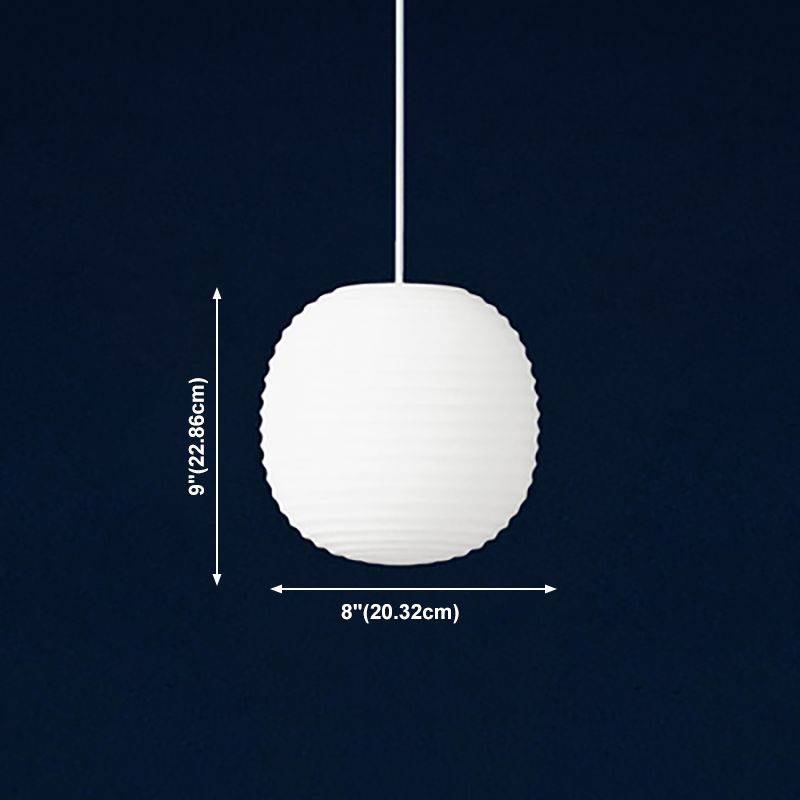 Pendre de style moderne Verre Lumière 1 lumière suspendue Lumière en blanc pour le chevet