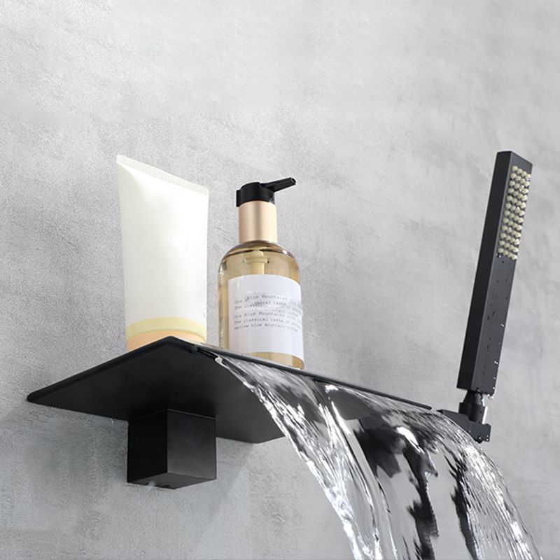 Contemporary Bathroom Faucet Wall Mounted Bathroom Faucet with Handheld Shower