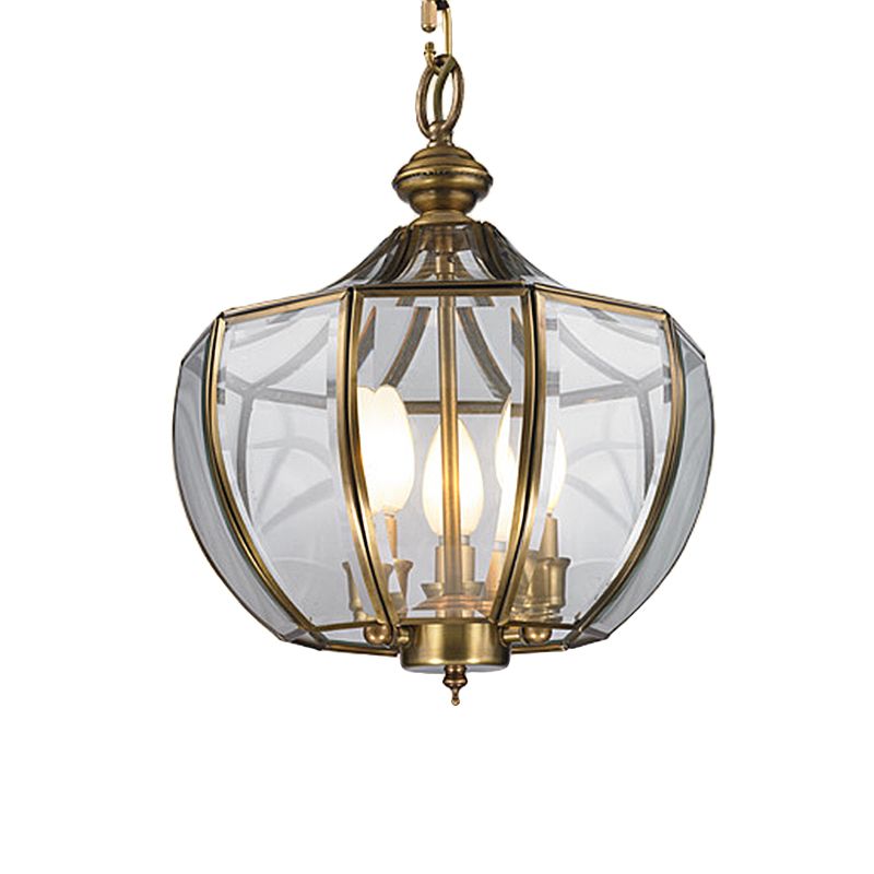 Lampada lampadina a candela di vetro di latte moderna 3 lampadine a sospensione in ottone Apparecchio di illuminazione a sospensione con sfumatura del barattolo