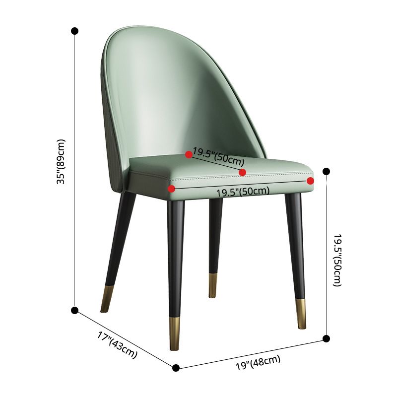 Nordic Style Sponge Dining Chair Upholstered Side Chairs for Restaurant