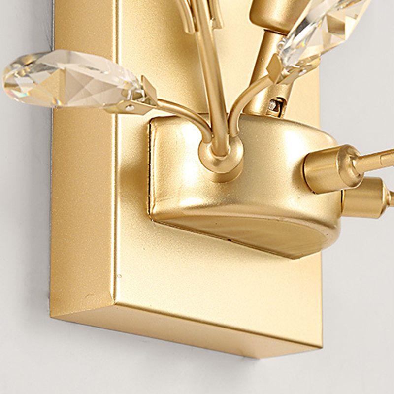 Crystal Unique Shape Wall Sconce Modern Style 1 Light Wall Light Sconce