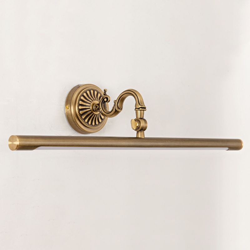 Mid-secolo stile di lusso a parete lineare a parete vanity set di illuminazione da vanità rame per bagno