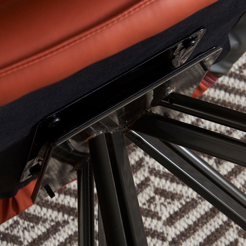 Silla de comedor de metal moderno sillón lateral giratorio para uso en restaurantes