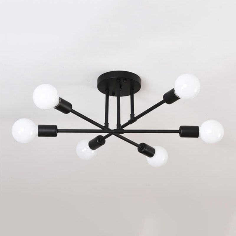 Modern Flush Mount Ceiling Light 6 Light Fixture Flush Mount Lamp for Dining Room