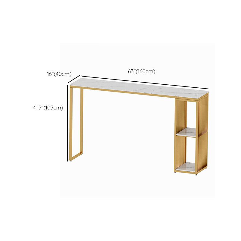 Rectangular Bar Table and Stools Glam 1/2/3 Pieces Counter Height Pub Set