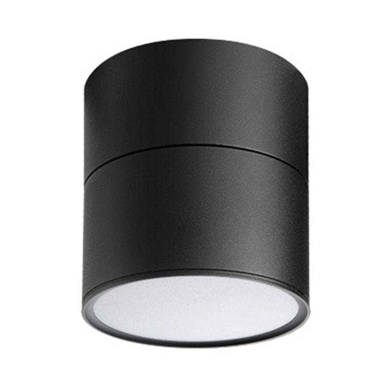 Cylinder Metal Ceiling Flush Mount Light Modern Style LED Ceiling Mounted Fixture