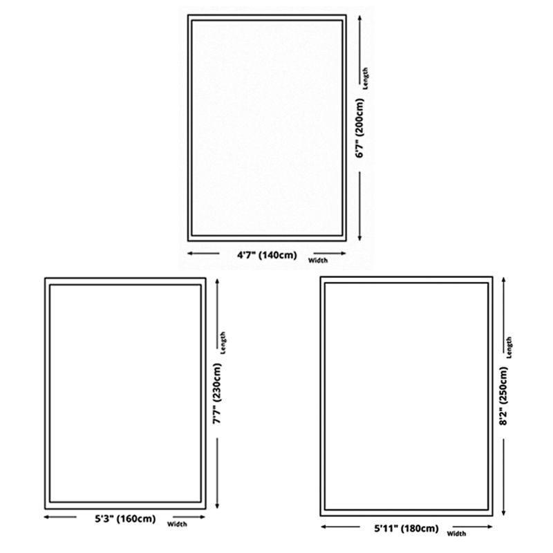 Modern Geometric Indoor Rug Minimalist Polyster Carpet Washable Non-Slip Area Carpet for Living Room