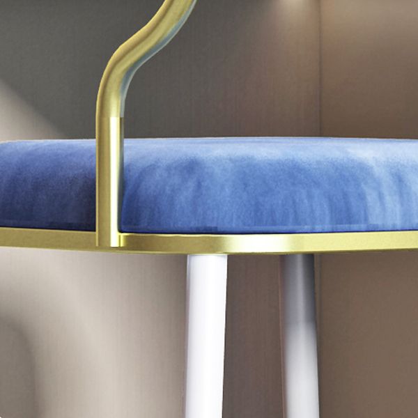 Glam Velvet Armless Dining Chairs Open Back Dining Side Chair for Home Use