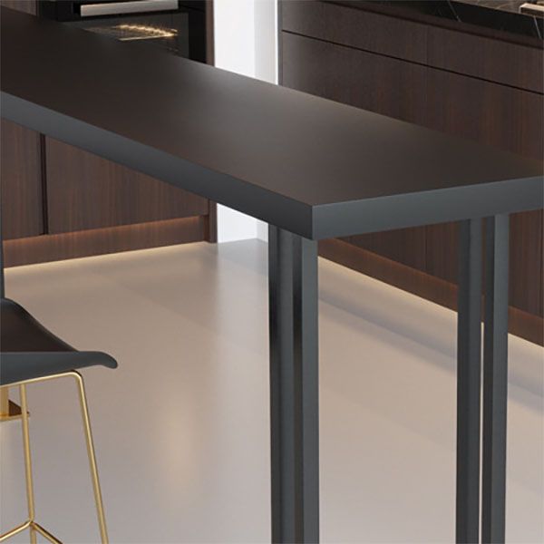 Industrial Style 1/2/3 Pieces Bar Table Set Rectangle Bar Table with High Wood Stools