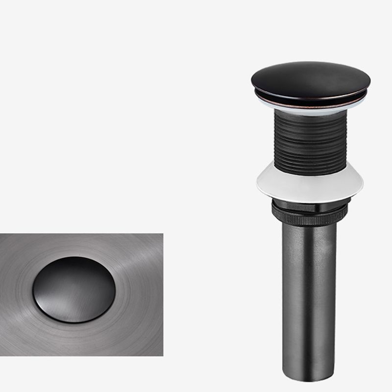 Modern Bathroom Sink Metal Round Vessel Bathroom Sink with Pop-Up Drain