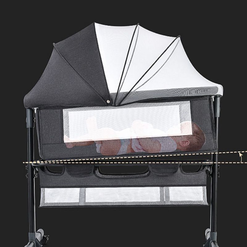Baby Height Adjustable Bassine Rocking Fabric Beside Bassinet with Washable Mattress