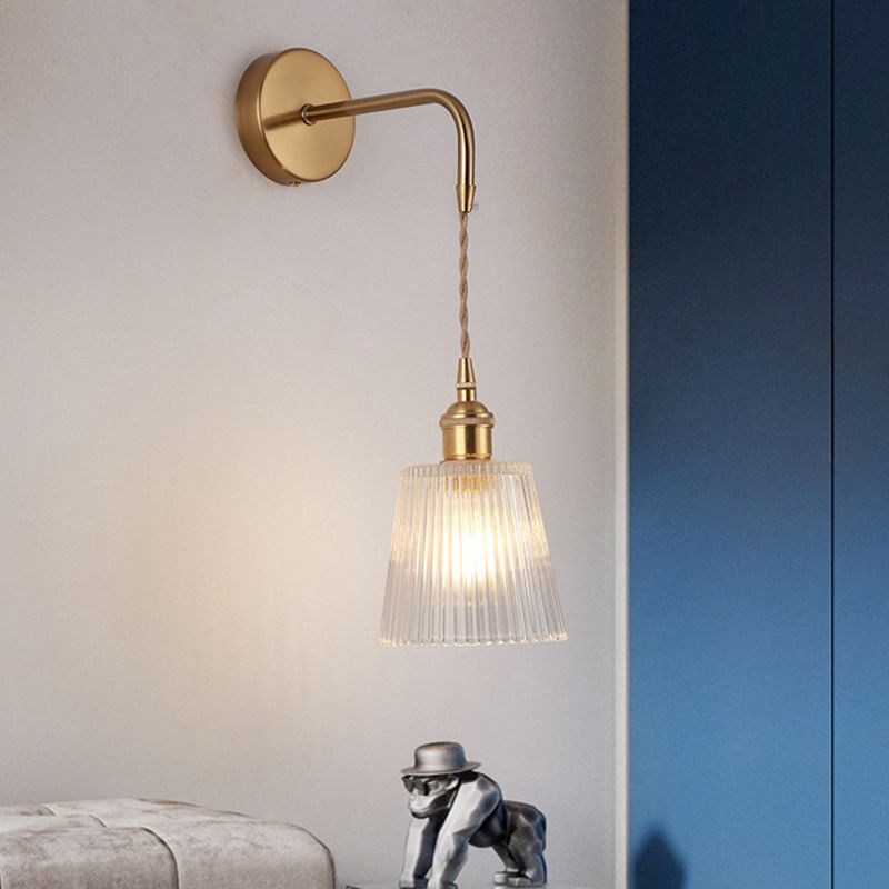 Cylindrical Sconce Light Fixture Nordic Light Extravagant Style Glass 1 Light Sconces