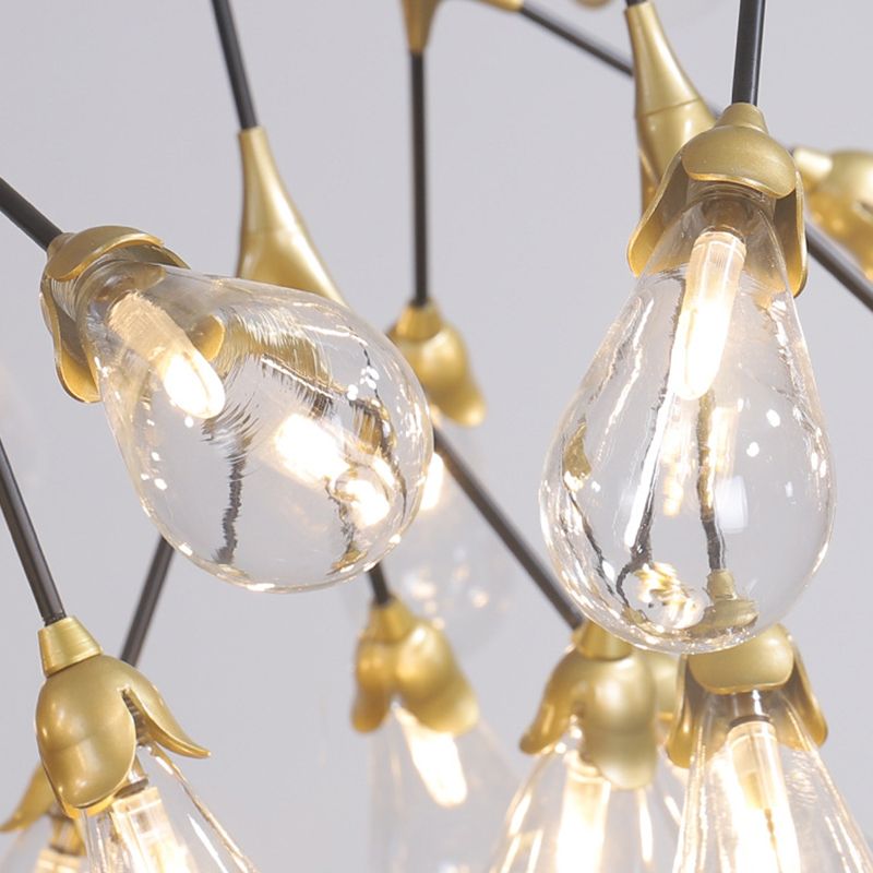 Wit glazen kroonluchter verlichtingsarmatuur moderne kroonluchter hanglamp voor woonkamer