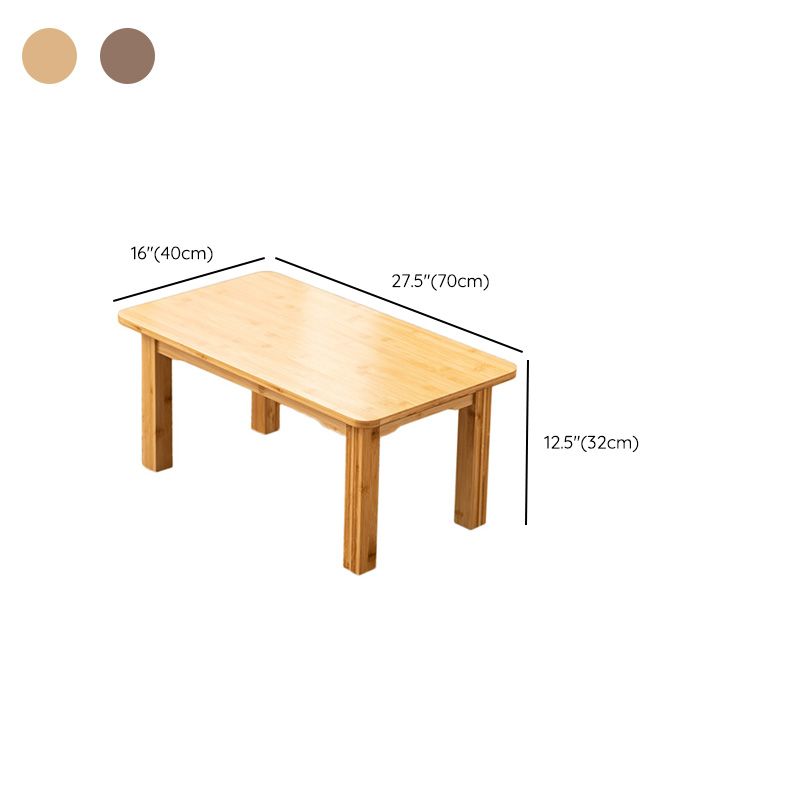 18" Wide Contemporary Coffee Table 4 Legs Coffee Cocktail Table