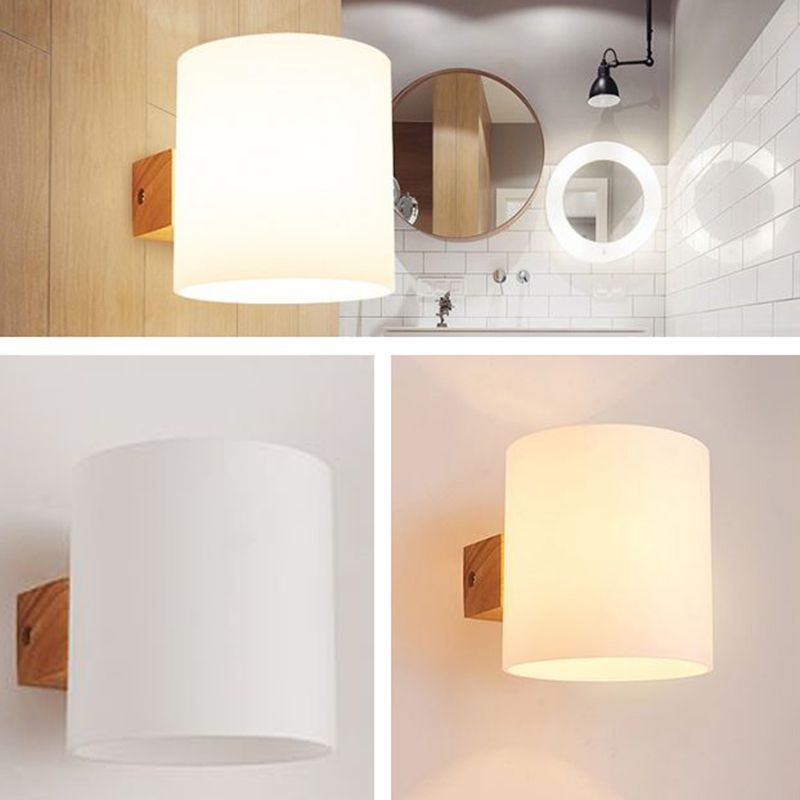 Spherical Wall Disconce Japanese Glass 1 Light Sponces con control inteligente