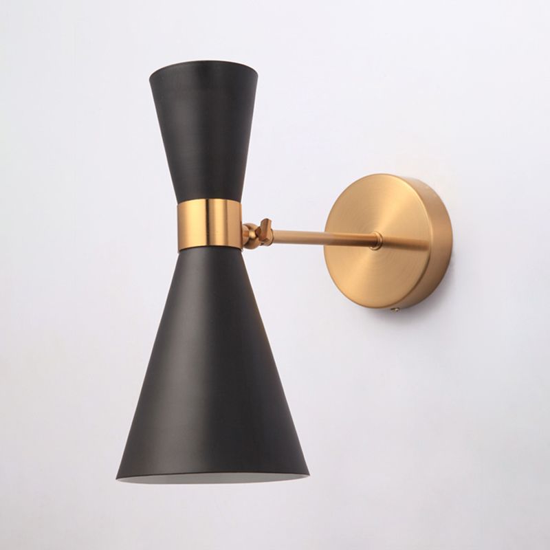 Geometric Shade 2-Lights Metal Reading Wall Lighting Modern Style Wall Mounted Lighting