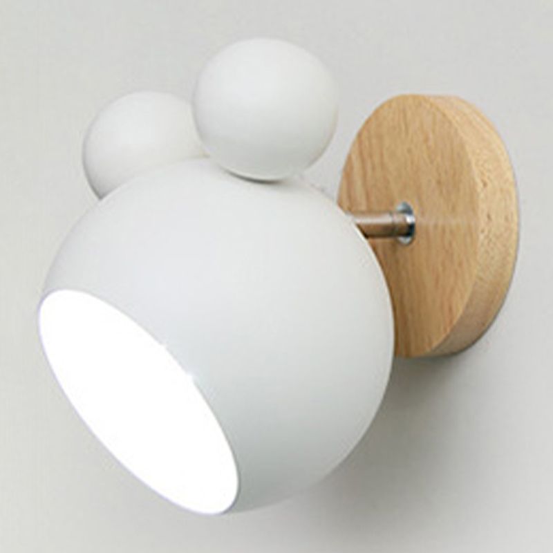 Modern Bear Shape Wall Sconce Lights 1 Light Wall Light for Living Room