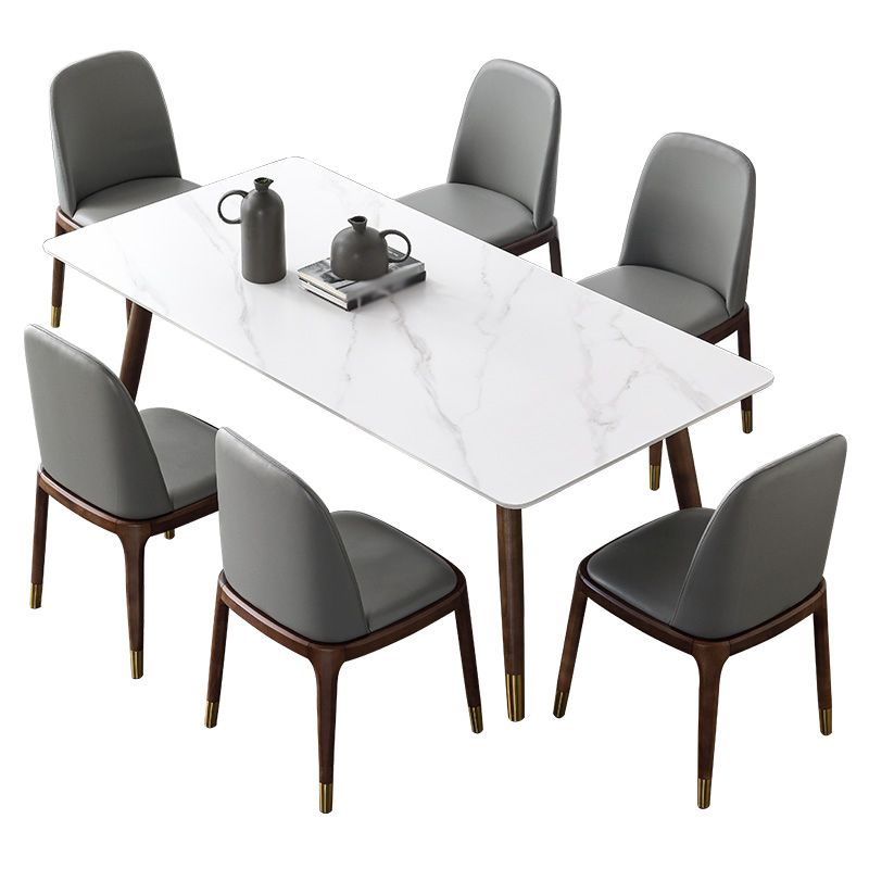 Modern Style Stone Dining Table 4-foot Dining Site Table for Dining Room