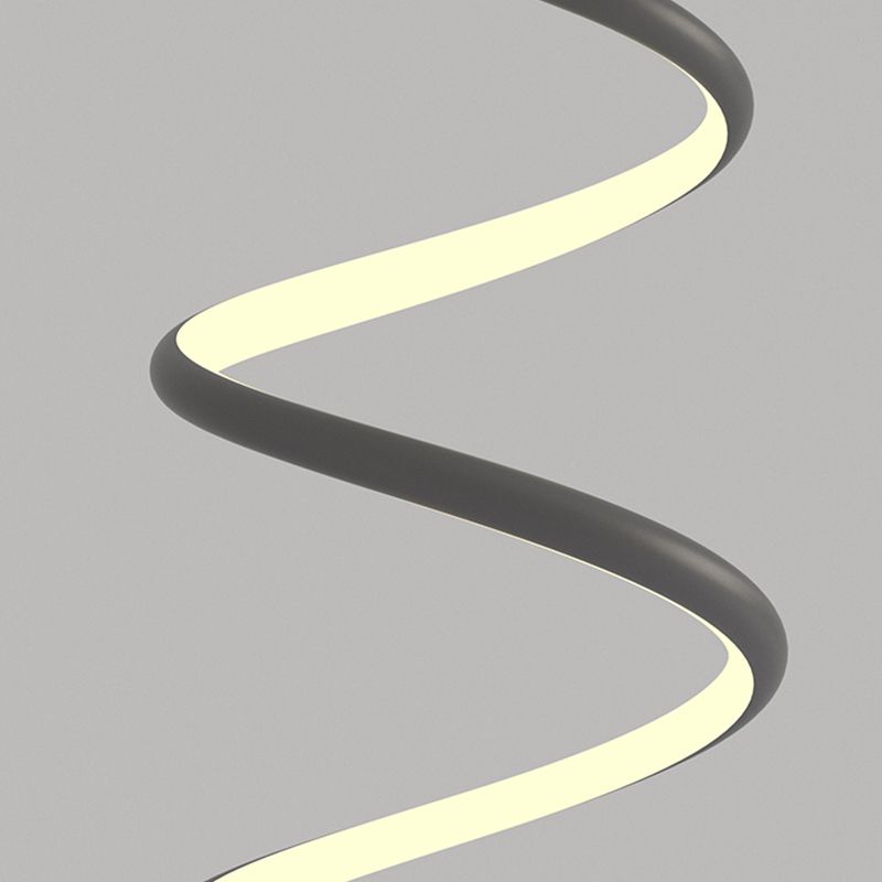 Zeitgenössischer Stil linearer Form Pendelleuchte Leuchte Metall 1 Lichthängerlampe