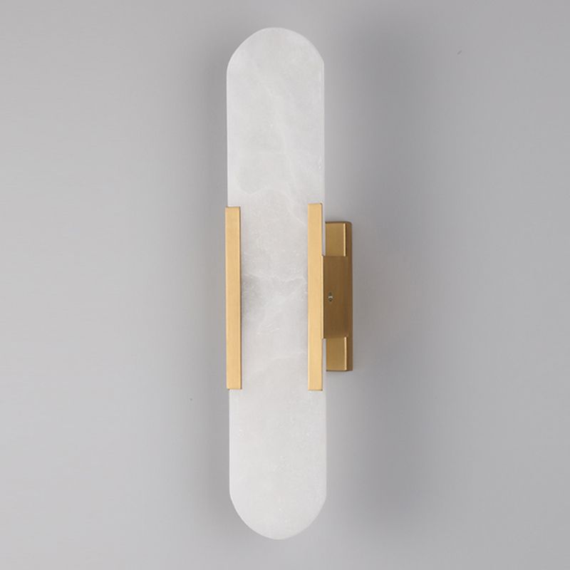 Illuminazione a parete oblunga di pietra illuminazione a parete in stile minimalista per camera da letto