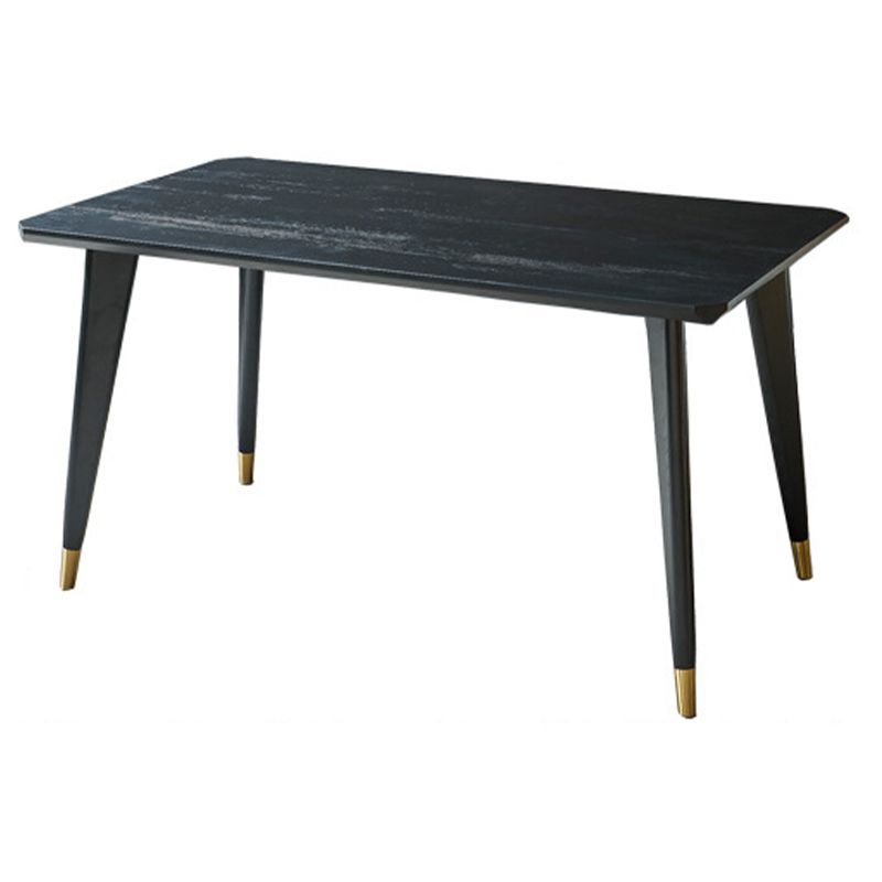 Traditional Luxury Rectangle Dining Site Table Solid Wood Dining Room Furniture