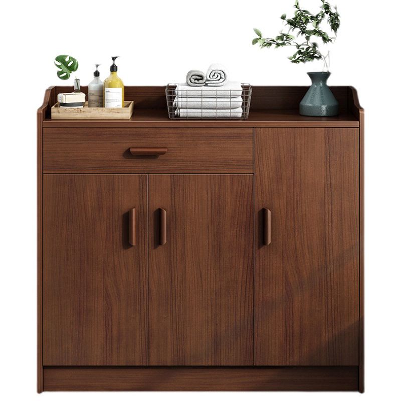 39.4" Tall Wood 3 - Door Accent Cabinet Mid-Century Modern Storage Cabinet