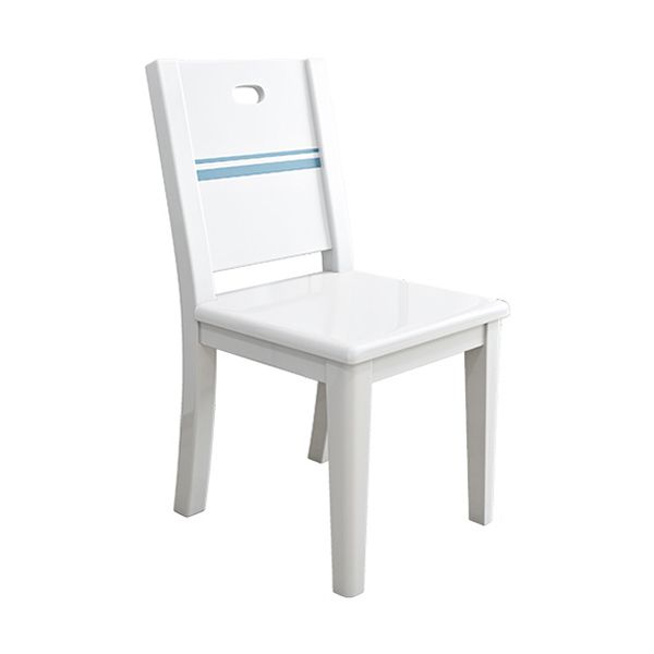 1/5/7 Piece Dining Room Table and Chair Set with Solid Wood and in White