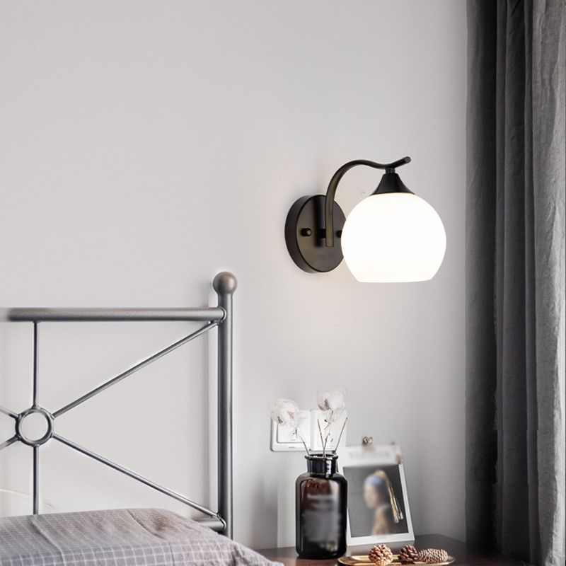 Hedendaagse stijl Orb wand gemonteerd licht glas 1 lichte wand gemonteerd lamp