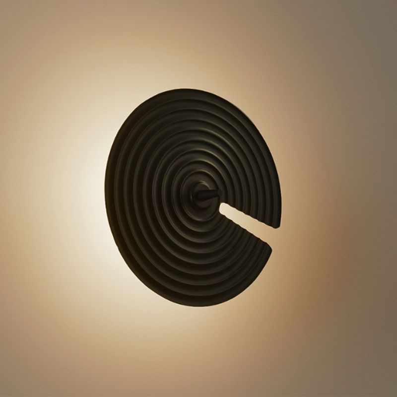 Unique Shape Wall Light Fixture Modern Metal Wall Light Fixtures in Black