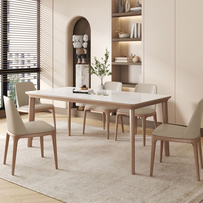 Contemporary Furniture Rectangle Stone Dining Room Table for Kitchen