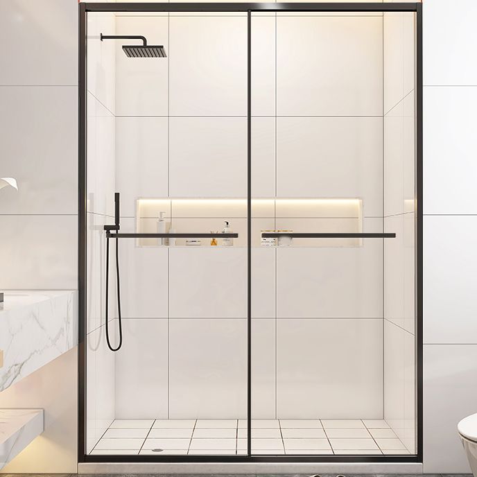 Full Frame Double Sliding Shower Door Clear Glass Shower Screen