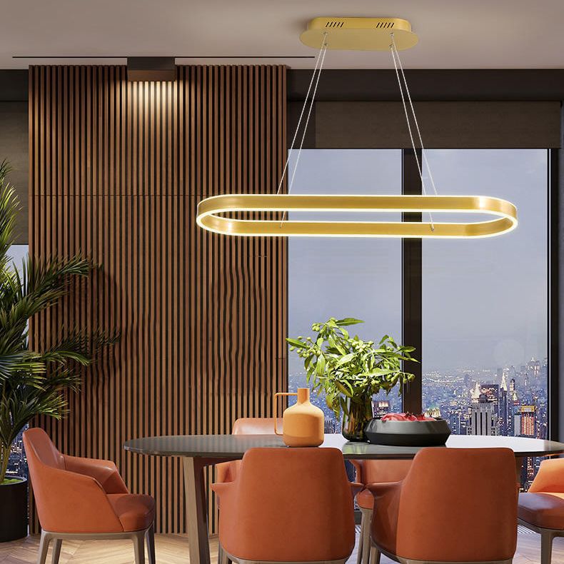 Forma de geometría Luz de colgante de estilo moderno Metal Metal LED Ilumining de iluminación