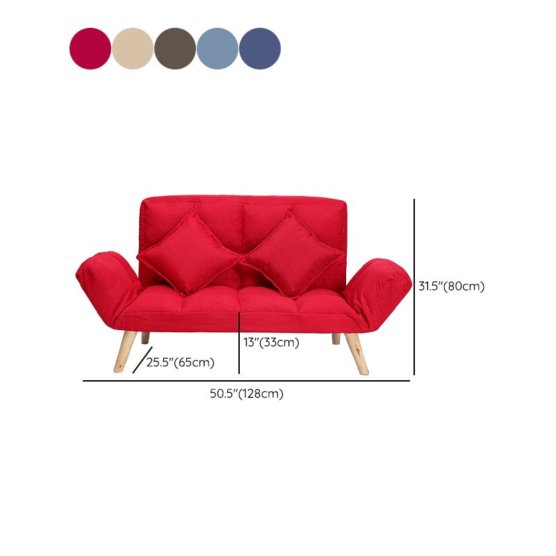 Contemporary Upholstered Chaise Lounge Recessed Arms Chaise Lounge