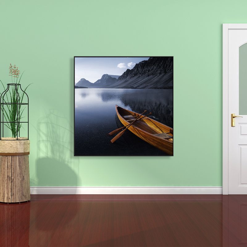 Boat and Sea View Painting for Bedroom in Pastel Color, Multiple Sizes Available