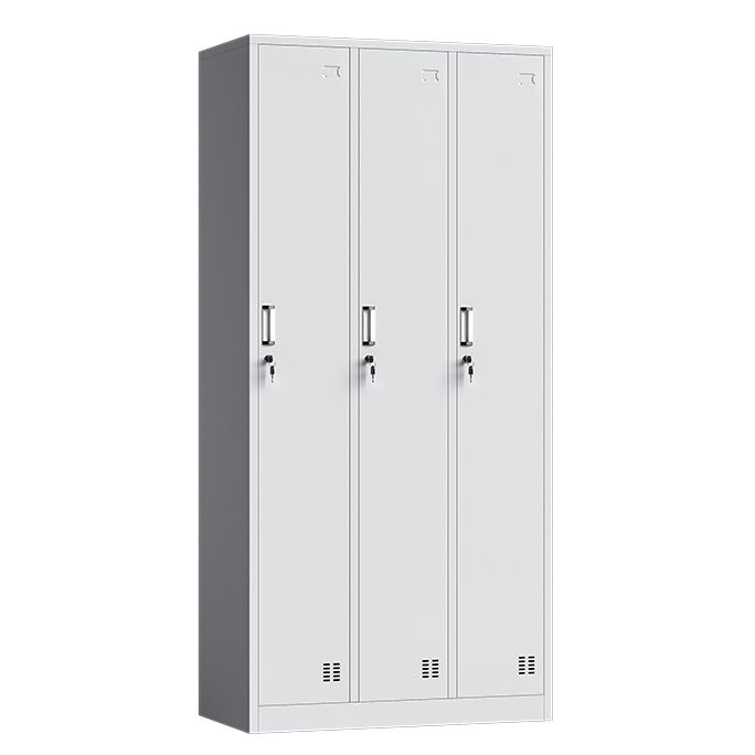 White Steel Wardrobe Cabinet Modern Wardrobe Armoire for Home