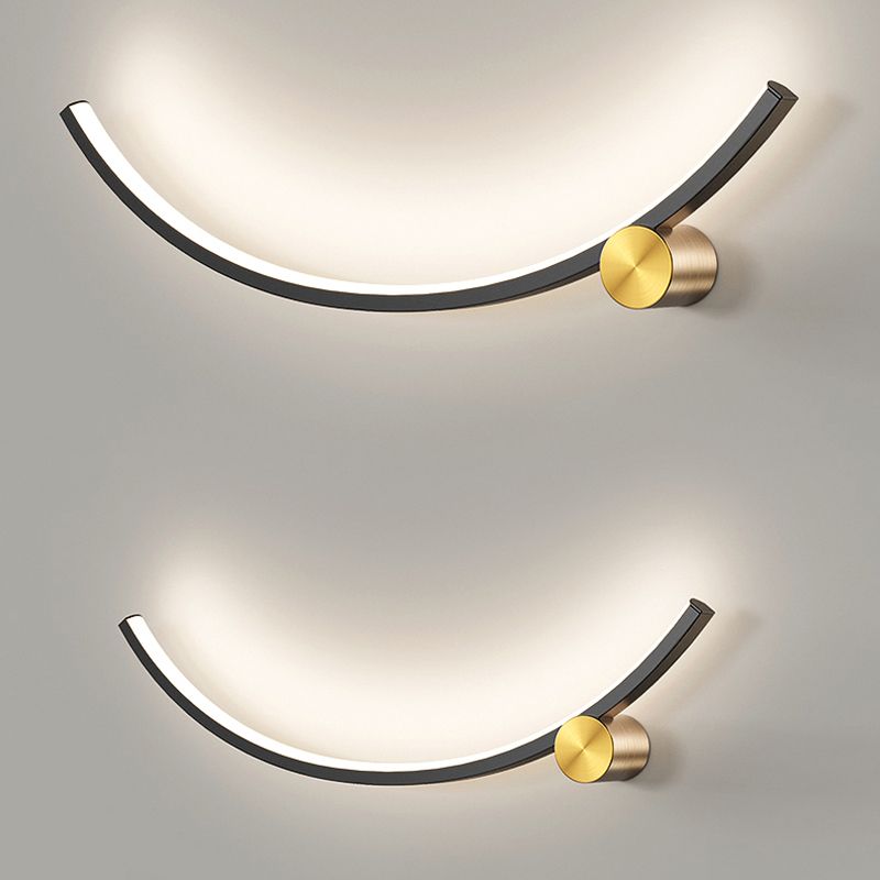 Aluminum Linear Wall Light Nordic Style 1 Light LED Wall Sconce for Living Room