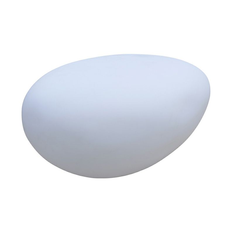 Stone Shaped Rechargeable Landscape Lamp Minimalist Plastic White LED Lawn Light for Yard