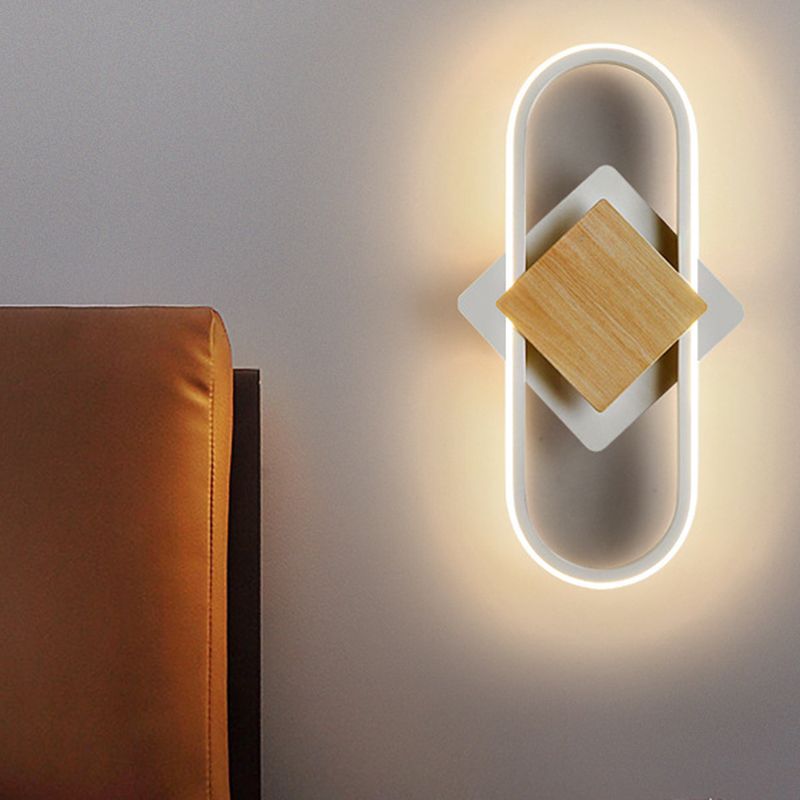 Metal Geometric Indoor Contemporary 1 Light Wall Light Fixture