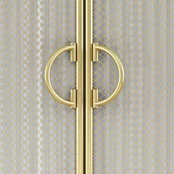 Modern Freestanding Wardrobe Armoire Metal Frame Wardrobe with Clothes Rail