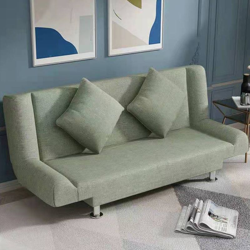 Modern Linen Sofa 23"W Tight Back Armless Couch for Living Room