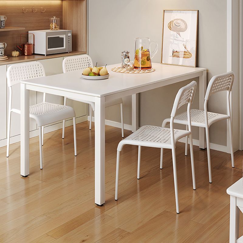 Modern 1/4/5 Pieces Dining Table Rectangle Wood Furniture for Restaurant