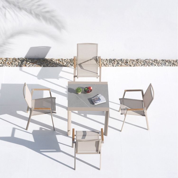 Bohemian 1/4/5/7 Pieces Dining Set Stone Dining Table Set for Outdoor
