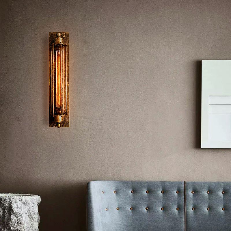Modern Wall Sconce Frame Shape Wall Light with Metal Shade for Bedroom