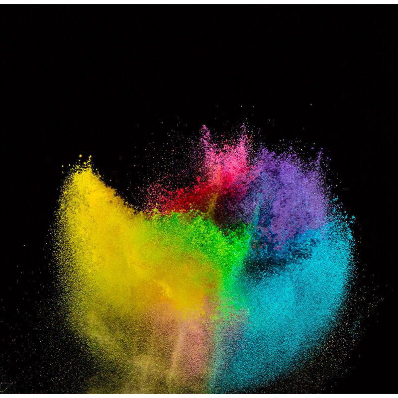 Modern Dust Spurt Mural Non-Woven Stain Resistant Multicolored Wall Covering for Living Room