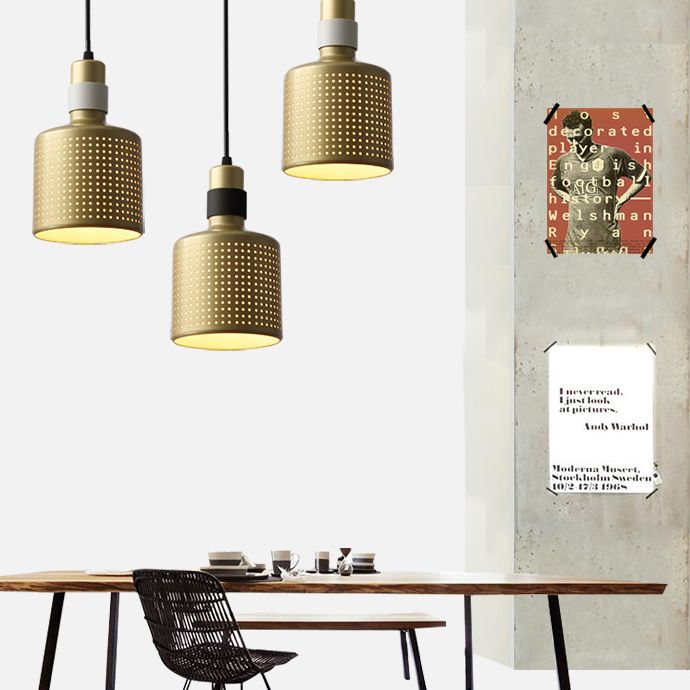 Cilinder hanger verlichtingsarmatuur eigentijdse stijl metaal omlaag verlichting hanger