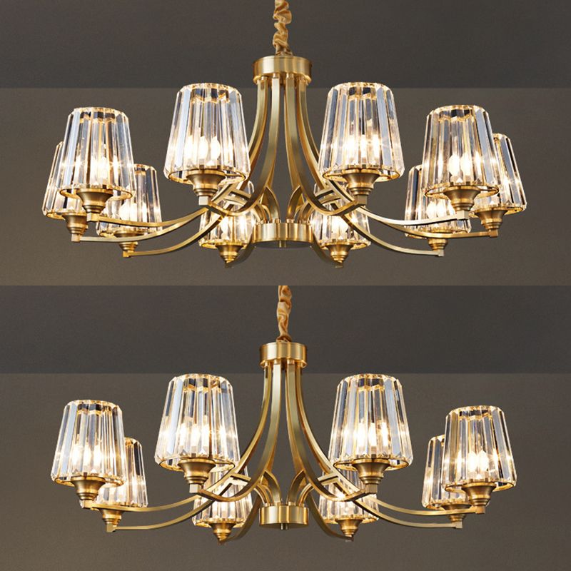 Postmodern Starburst Chandelier Pendant Light Glass Hanging Light Fixtures for Living Room