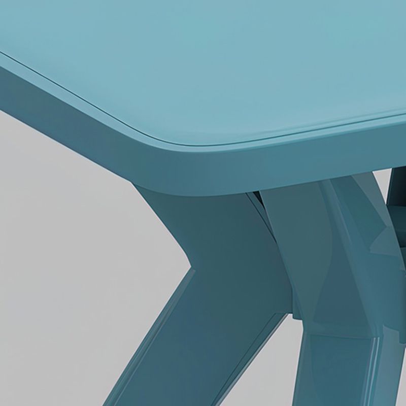 Modern Acrylic Square Dining Table 1/5 PCS Dining Set for Outdoors