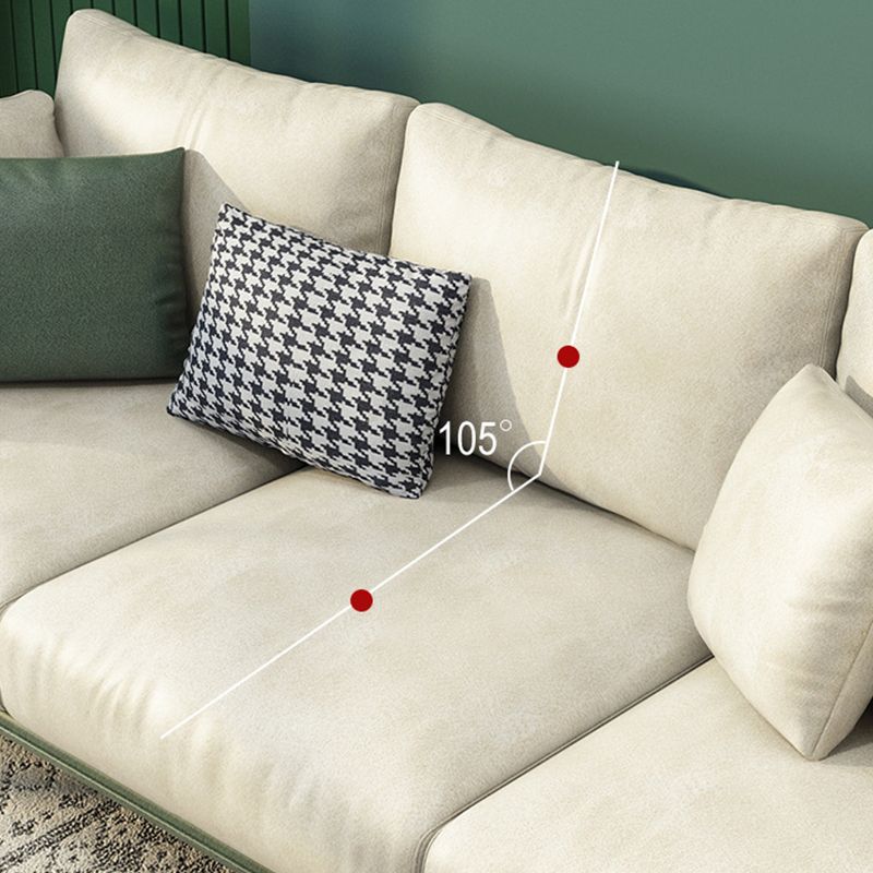 Luxurious Faux Leather Sectional 3/4-seat 34.25" High Sectional Sofa