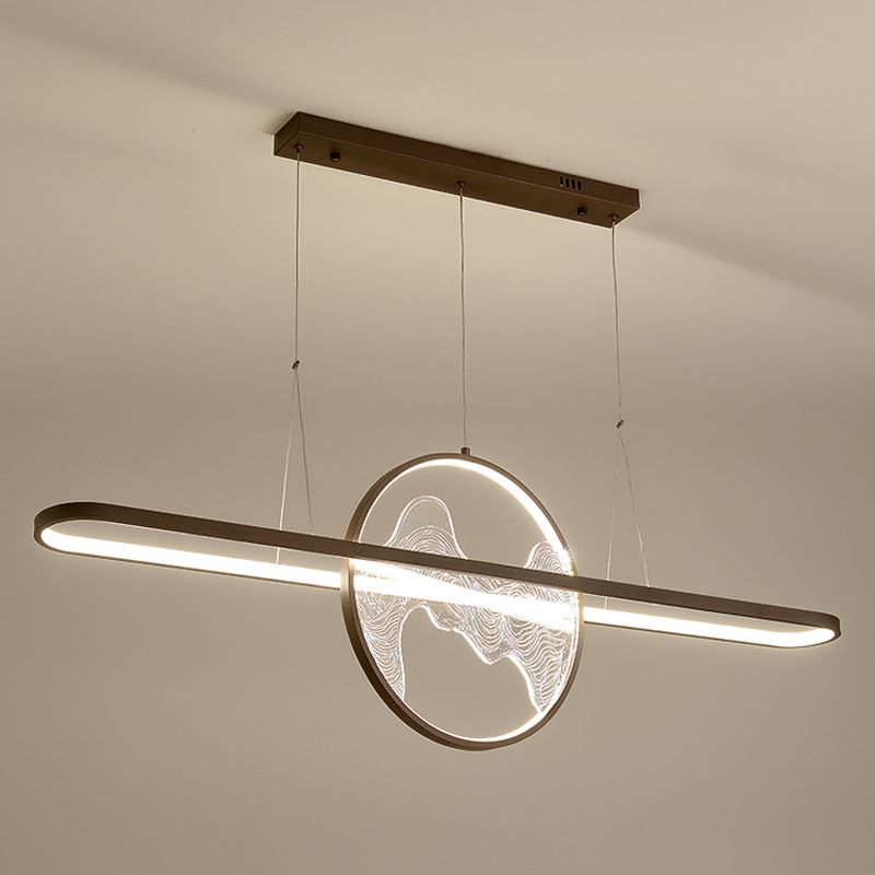 Ring Over Island Lighting Acrilic MODERS SIMPLICITY Isola Luci dell'isola per il ristorante